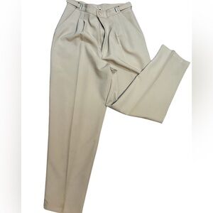 Vintage Monterey Canyon Khaki Pleated Pants Women’s 10 USA Made Soft Tailored